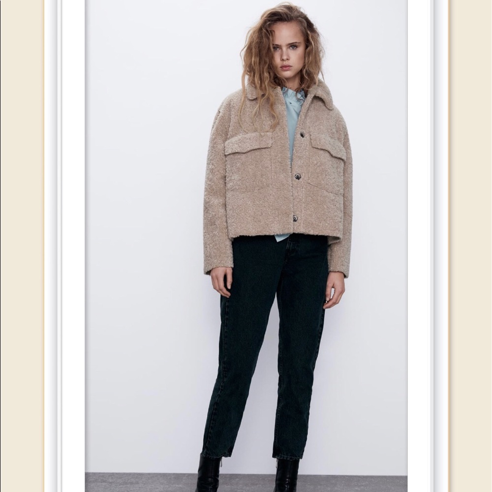 NWT ZARA DOUBLE-FACED JACKET TRF